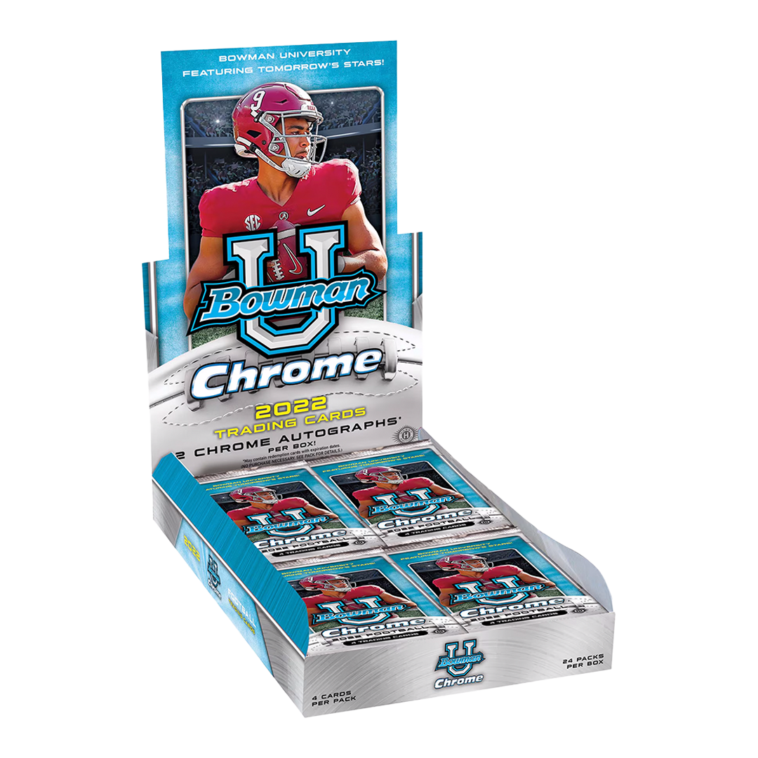 2022 Bowman Chrome University Football Hobby Box